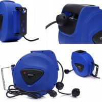 Przedłużacz bębnowy zwijany automatyczny 15m na ścianę KD4028