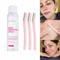 Spray z identyfikatorem włosów do golenia twarzy