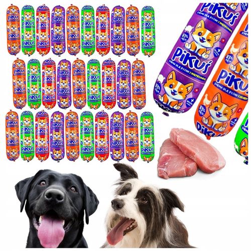 Karma dla Psa Psów Baton Mięsny Pikuś 18 x 1 kg 83% Mięsa Mokra Uniwersalna na Arena.pl