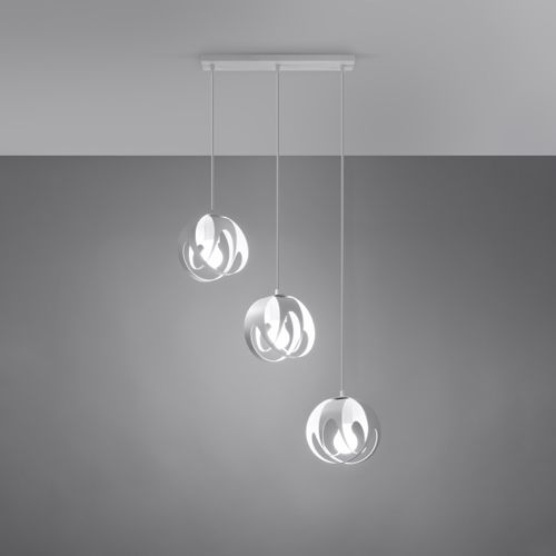 Lampa wisząca TULOS 3L biała na Arena.pl