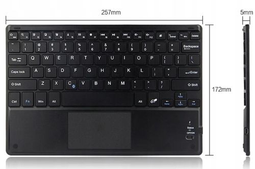KLAWIATURA BEZPRZEWODOWA BLUETOOTH TOUCHPAD do SAMSUNG APPLE LENOVO XIAOMI na Arena.pl