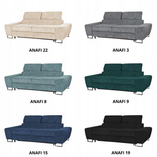 Sofa kanapa Savio salon Family meble zielony sztruks reg zagłówek na Arena.pl