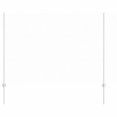 Ogrodzenie z słupkami Srebrny 1.5 x 25 m Stal