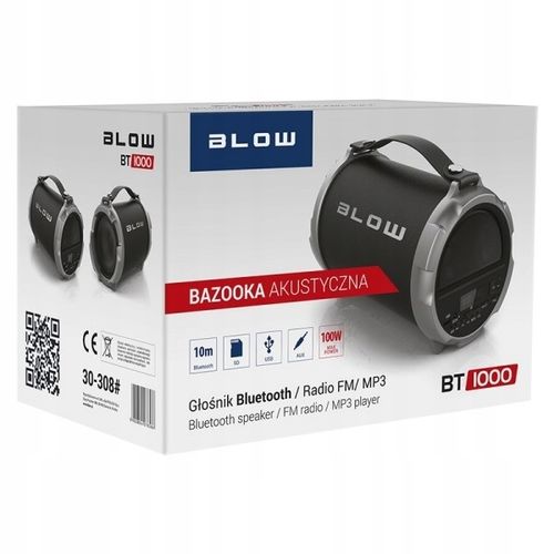 Głośnik BT BAZOOKA BT1000 FM USB AUX 100W microSD na Arena.pl