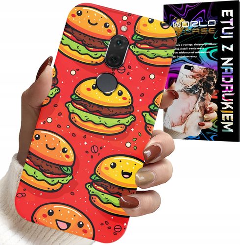 ETUI DO HUAWEI MATE 10 LITE - SŁODKIE UŚMIECHNIĘTE BURGERY POKROWIEC na Arena.pl