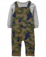 Carter's Zestaw 2-el. Ogrodniczki moro koszulka