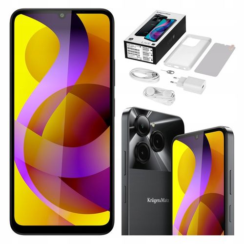Smartfon Kruger&Matz LIVE 12 6,74" 90Hz 8/256GB DualSIM 5000mAh LTE NFC na Arena.pl
