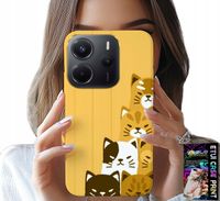 ETUI DO XIAOMI NOTE 14 4G - LOVE CAT, WZORY Z KOTAMI, CASE + SZKŁO