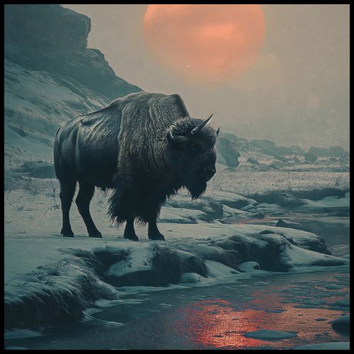 Plakat 80x80cm Żubrowy Monolit na Arena.pl
