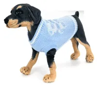 Sweter dla psa XXL 45 cm żakardowy z misiem miękki ciepły i wygodny