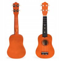 DZIECIĘCA DREWNIANA ORANGE GITARA 4 STRUNY NYLON