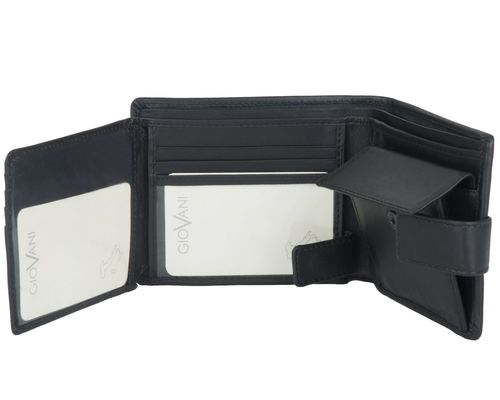 Portfel męski Fabio - Giovani Czarny na Arena.pl