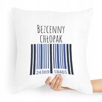 Poduszka Prezent Dla Chłopaka Bezcenny Chłopak Z Nadrukiem Ze Zdjęciem