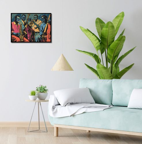 Plakat 55x40cm Jazzmani w Gazie na Arena.pl