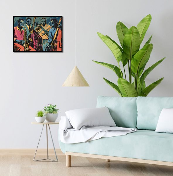 Plakat 55x40cm Jazzmani w Gazie zdjęcie 4