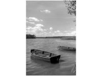 80CM 120 OBRAZ ŁÓDKI JEZIORZE ŚCIENNY