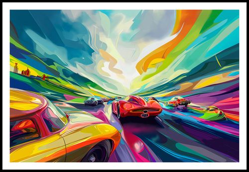 Plakat 91,5x61cm Wyścig Przy Barwach na Arena.pl