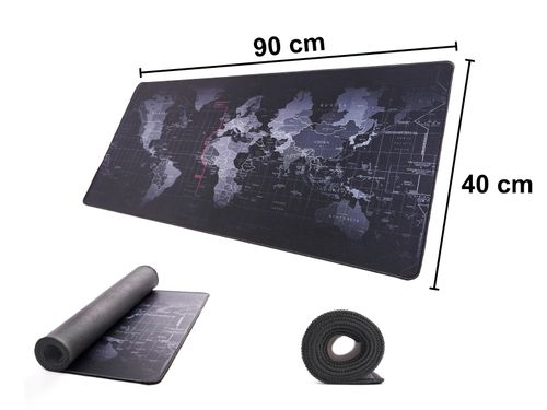 Podkładka pod Mysz Myszkę na Biurko Ochronna Mata Mapa Świata 40x90 cm na Arena.pl