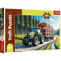 ND01_253772 PUZZLE 100 Ciagnik lesny 16493
