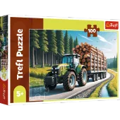 ND01_253772 PUZZLE 100 Ciagnik lesny 16493