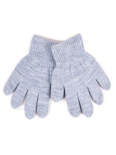 Rękawiczki dziecięce pięciopalczaste basic szare 18 YOCLUB na Arena.pl