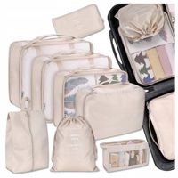 Zestaw Organizer 8 szt Podróżny Walizki Torby Szaf Ubrania szafki