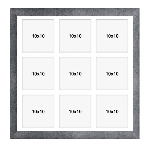 Ramka na 9 zdjęć Hekla 40x40x9 MDF galeria beton 1szt. na Arena.pl
