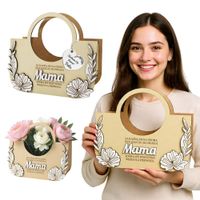 Prezent na Dzień Mamy wyjątkowa torebka flowerbox na słodycze na kwiaty