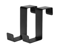 Wieszak haczyk bezinwazyjny na drzwi Niko Black 2 sztuki stal czarny mat