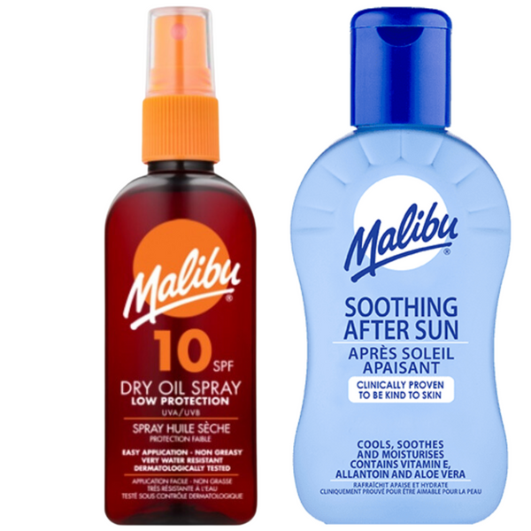 Malibu SPF10 Olejek Brązujący 100ml + Balsam Po Opalaniu 100ml zdjęcie 1