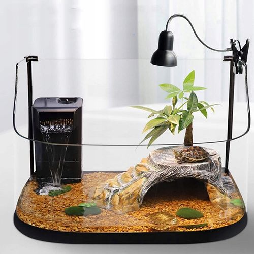 LAMPA GRZEWCZA DO AKWARIUM GADÓW ŻÓŁWIA WĘŻA Z 2 ŻARÓWKAMI UVA UVB 25 na Arena.pl