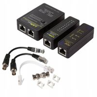 Tester kabli RJ45 sieciowych z funkcją PoE Finder wskaźnik LED LogiLink