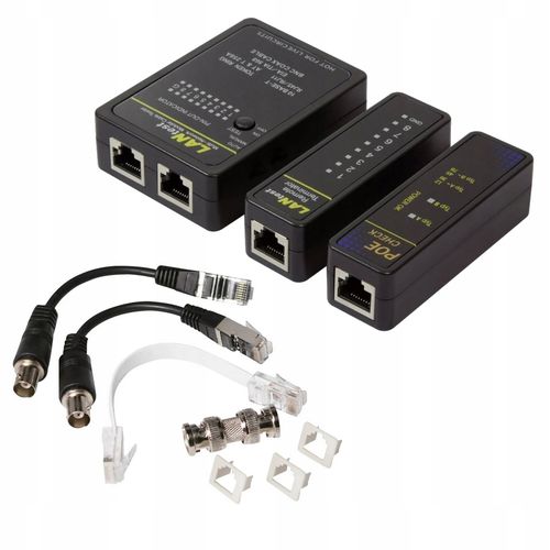 Tester kabli RJ45 sieciowych z funkcją PoE Finder wskaźnik LED LogiLink na Arena.pl