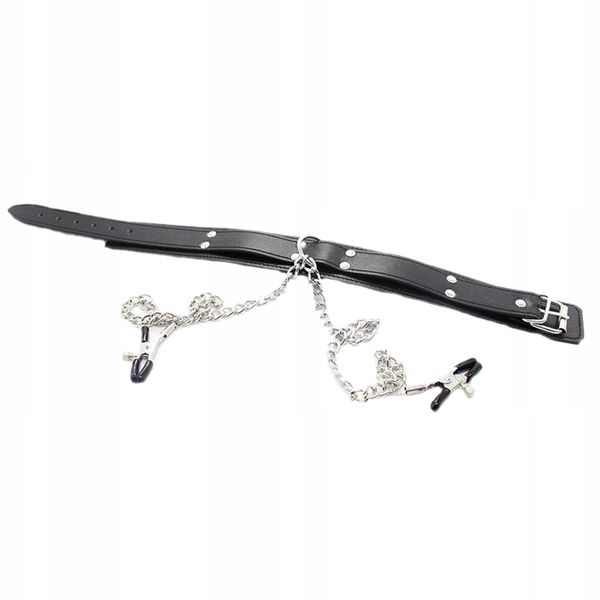 Obroża Collar With Nipple Clamps zdjęcie 5