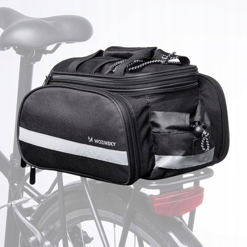 WOZINSKY| SAKWA ROWEROWA NA BAGAŻNIK | POJEMNA TORBA NA ROWER + POKROWIEC na Arena.pl