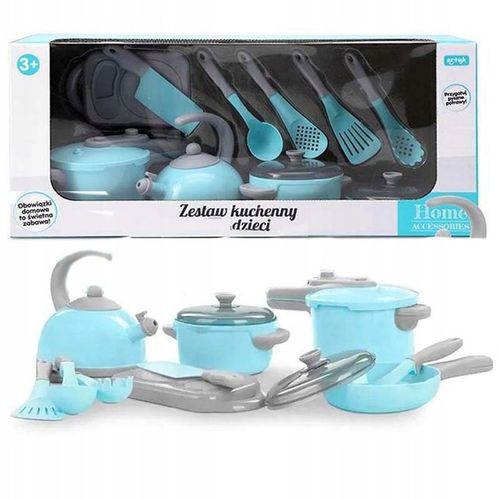 Zestaw Kuchenny dla Dzieci Zabawa w Gotowanie HOME ACCESSORIES 11 EL. na Arena.pl