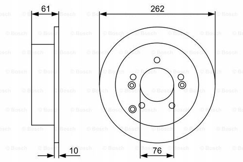 TARCZA HAM TYL 262X10 P BOSCH na Arena.pl