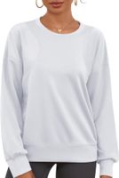 Bluza damska oversize krótka luźna biała bawełniana streetwear rozm L