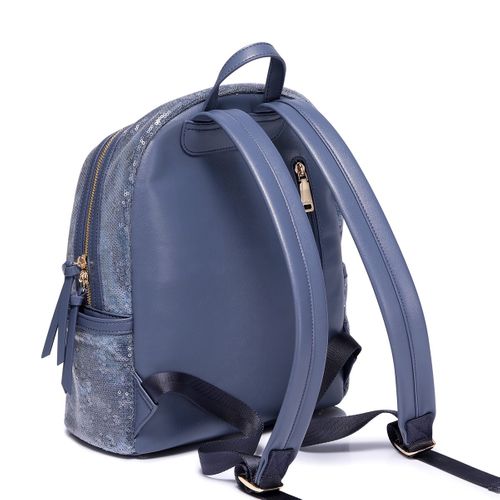 Błyszczący niebieski plecak na Arena.pl