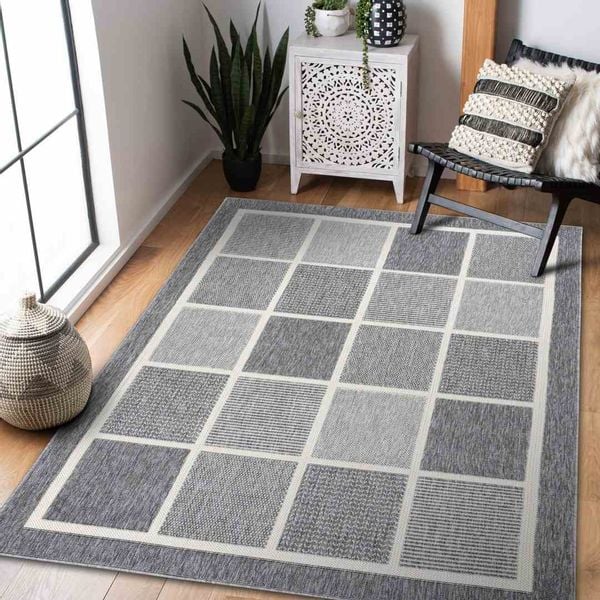RUG/LU/WINK/SQUARES/GREY/80x150 zdjęcie 2
