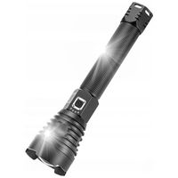 Mocna Latarka Wojskowa Latarka LED DużaP90 5800 Lumenów ZOOM USB-C
