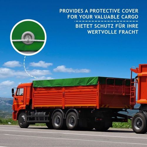 JAGO Plandeka 650 g/m², aluminiowe oczka, zielona, ​​5 x 6 na Arena.pl