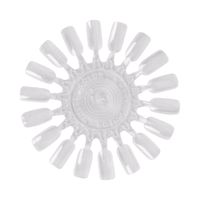 Wzornik do lakierów okrągły 18 paznokci transparentny