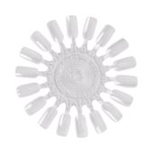 Wzornik do lakierów okrągły 18 paznokci transparentny