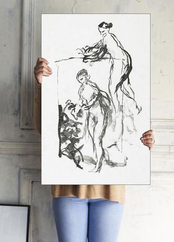 Femme au cep de vigne, troisiéme variante, Pierre-Auguste Renoir - plakat 42x59,4 cm na Arena.pl