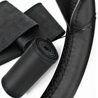 POKROWIEC NA KIEROWNICĘ CZARNY