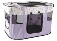 SKŁADANY LEKKI KOJEC LEGOWISKO KLATKA DLA PSA KOTA 2 WEJŚCIA ROZMIAR XL