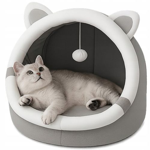 DOMEK DLA KOTA PLUSZOWY LEGOWISKO CIEPŁE MIĘKKIE BUDKA POSŁANIE na Arena.pl