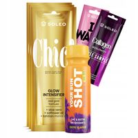 Soleo Chic 3x15ml Przyspieszacz Opalania Z Drobinkami Złota + Gratisy