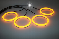 Ringi LED Dual Colors COTTON SMD BMW E60 Dzienne + Kierunki 2x80mm+2x110mm